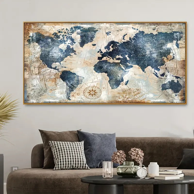 Star Map Poster - Póster de lienzo de arte Vintage