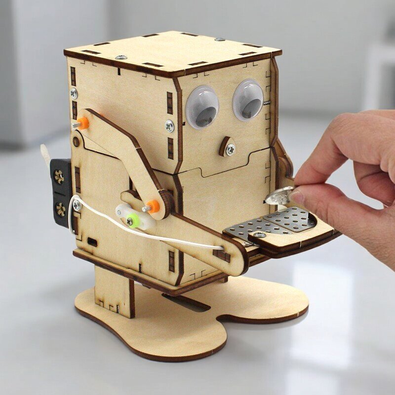 Science Project Kit - Robot de Madera para Armar, Modelo