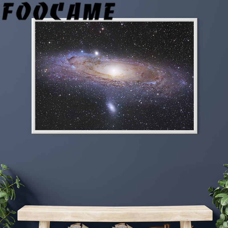 Star Map Poster - Andromeda Space Galaxy Stars Mars Planet