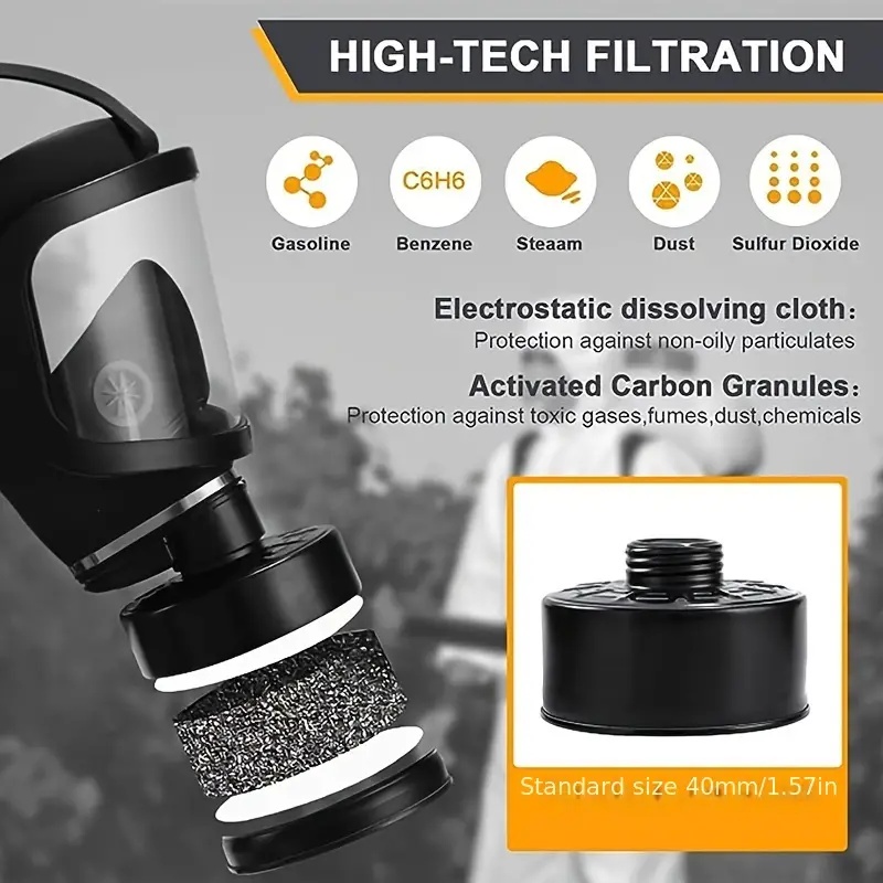 Máscara de Gas Completa MF14,  - Science And Invention reseña y precio