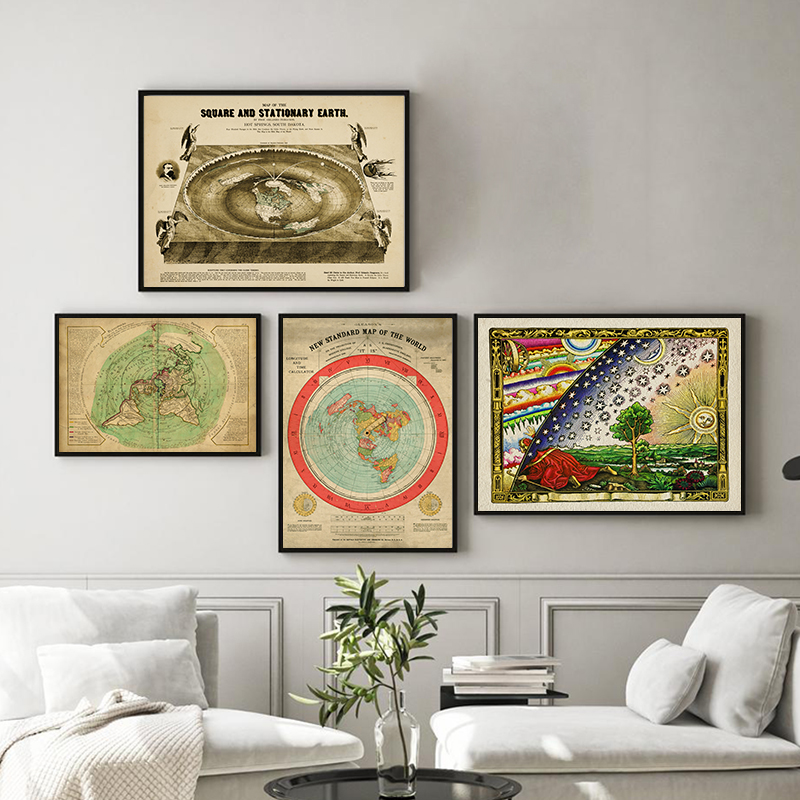 Nuevo mapa del mundo estándar  - Star Map Poster reseña y precio